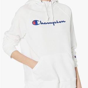 White Champion Hoodie